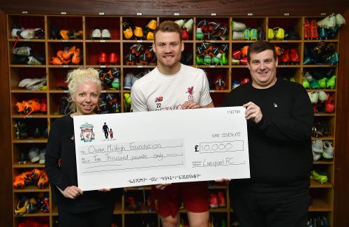 Owen Mcveigh Foundation LFC Simon Mignolet